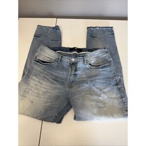 JORDAN CRAIG  COLLINS Blow Out Relax Fit Distressed Jeans Light Wash Denim 38x32